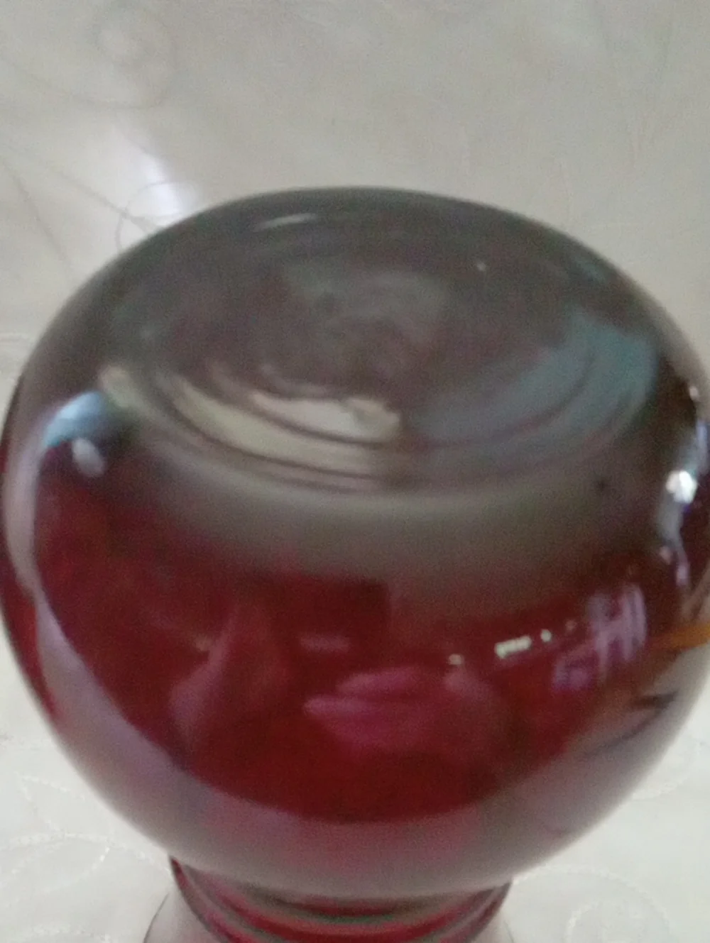 2 Ruby Red Anchor Hocking Mcm Vases